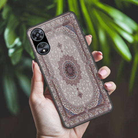 Oppo A58 4G Cover - ONation Persian Rugs Series 2 - HQ Ultra Shine Premium Infinity Glass Soft Silicon Borders Case
