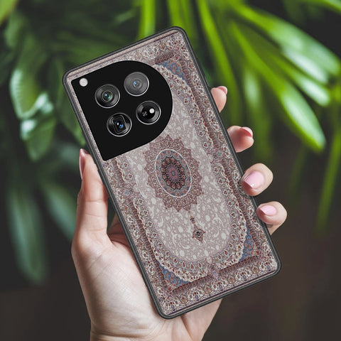 OnePlus 12 Cover - ONation Persian Rugs Series 2 - HQ Ultra Shine Premium Infinity Glass Soft Silicon Borders Case