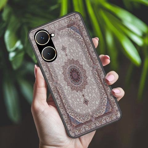 Vivo Y03 Cover - ONation Persian Rugs Series 2 - HQ Ultra Shine Premium Infinity Glass Soft Silicon Borders Case