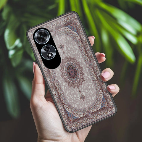 Oppo A60 Cover - ONation Persian Rugs Series 2 - HQ Ultra Shine Premium Infinity Glass Soft Silicon Borders Case
