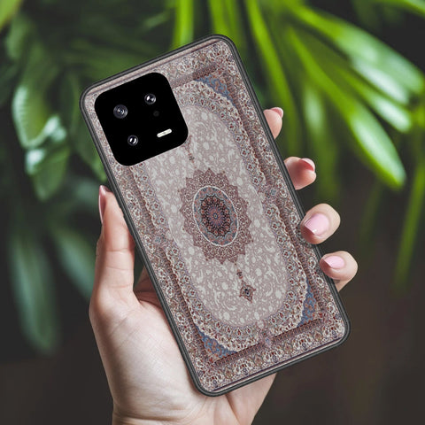 Xiaomi 13 Cover - ONation Persian Rugs Series 2 - HQ Ultra Shine Premium Infinity Glass Soft Silicon Borders Case