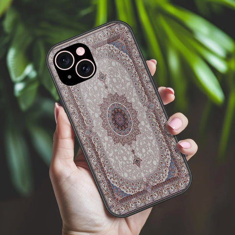 iPhone 15 Plus Cover - ONation Persian Rugs Series 2 - HQ Ultra Shine Premium Infinity Glass Soft Silicon Borders Case