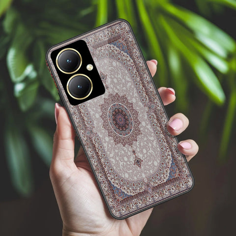 Vivo Y35m Plus Cover - ONation Persian Rugs Series 2 - HQ Ultra Shine Premium Infinity Glass Soft Silicon Borders Case