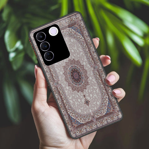 Vivo S16e Cover - ONation Persian Rugs Series 2 - HQ Ultra Shine Premium Infinity Glass Soft Silicon Borders Case