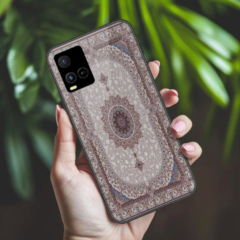 Vivo Y32 Cover - ONation Persian Rugs Series 2 - HQ Ultra Shine Premium Infinity Glass Soft Silicon Borders Case