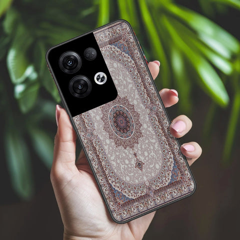 Oppo Reno 8 Pro  Cover - ONation Persian Rugs Series 2 - HQ Ultra Shine Premium Infinity Glass Soft Silicon Borders Case