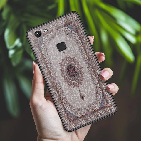 Vivo V7 Cover - ONation Persian Rugs Series 2 - HQ Ultra Shine Premium Infinity Glass Soft Silicon Borders Case