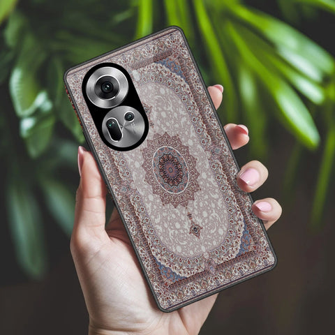 Oppo Reno 11 5G Cover - ONation Persian Rugs Series 2 - HQ Ultra Shine Premium Infinity Glass Soft Silicon Borders Case
