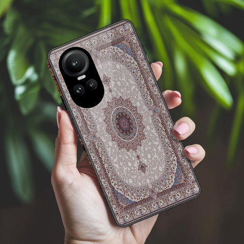 Oppo Reno 10 Pro Cover - ONation Persian Rugs Series 2 - HQ Ultra Shine Premium Infinity Glass Soft Silicon Borders Case