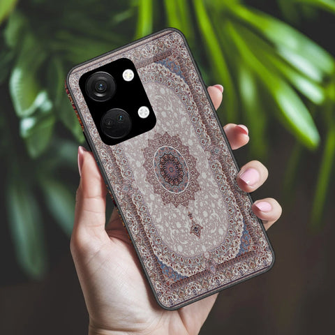 OnePlus Ace 2V Cover - ONation Persian Rugs Series 2 - HQ Ultra Shine Premium Infinity Glass Soft Silicon Borders Case