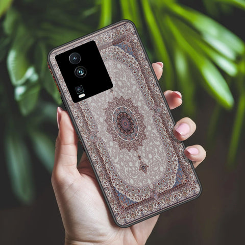 Vivo iQOO Neo 7 Cover - ONation Persian Rugs Series 2 - HQ Ultra Shine Premium Infinity Glass Soft Silicon Borders Case
