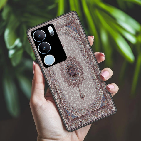 Vivo V29 Pro Cover - ONation Persian Rugs Series 2 - HQ Ultra Shine Premium Infinity Glass Soft Silicon Borders Case