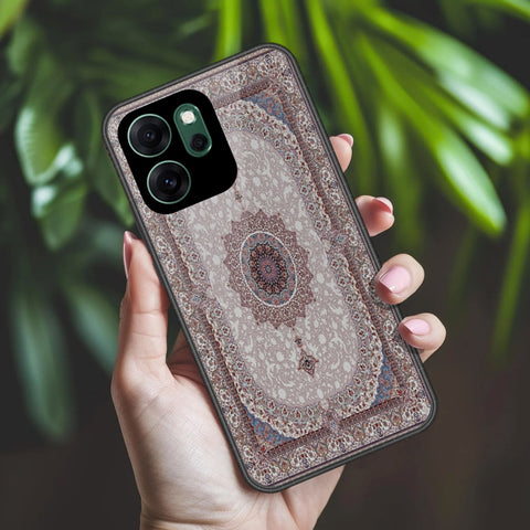 Oppo Reno 14F Cover - ONation Persian Rugs Series 2 - HQ Ultra Shine Premium Infinity Glass Soft Silicon Borders Case