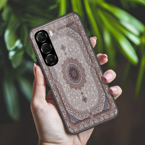 Infinix Hot 60i 4G Cover - ONation Persian Rugs Series 2 - HQ Ultra Shine Premium Infinity Glass Soft Silicon Borders Case
