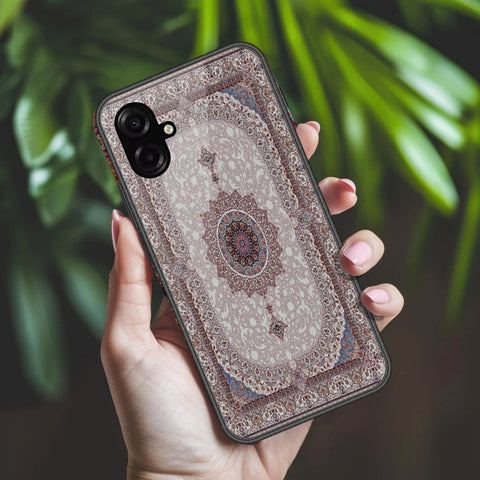 Samsung Galaxy F07 Cover - ONation Persian Rugs Series 2 - HQ Ultra Shine Premium Infinity Glass Soft Silicon Borders Case