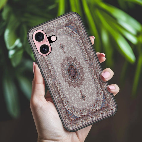 iPhone 16 - ONation Persian Rugs Series 2 - HQ Ultra Shine Premium Infinity Glass Soft Silicon Borders Case