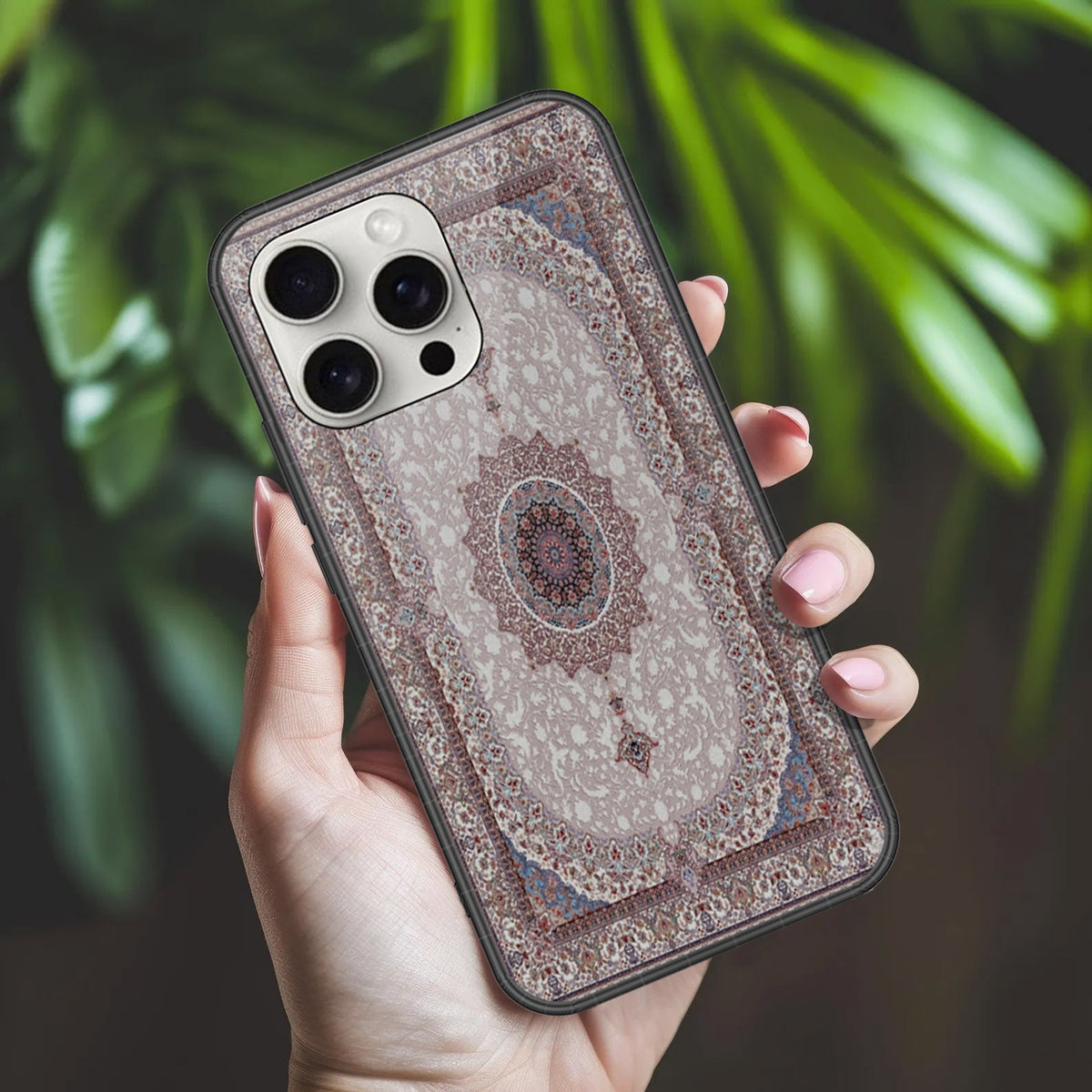 iPhone 16 Pro Max - ONation Persian Rugs Series 2 - HQ Ultra Shine Premium Infinity Glass Soft Silicon Borders Case (Fast Delivery)