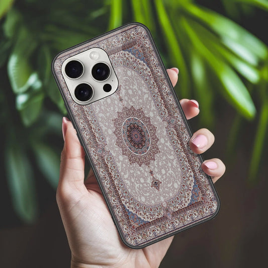 iPhone 16 Pro Max Cover - ONation Persian Rugs Series 2 - HQ Ultra Shine Premium Infinity Glass Soft Silicon Borders Case (Fast Delivery)