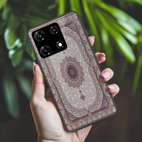 Infinix Note 30 VIP Cover - ONation Persian Rugs Series 2 - HQ Ultra Shine Premium Infinity Glass Soft Silicon Borders Case