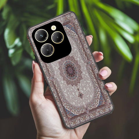 Infinix Hot 40 Pro Cover - ONation Persian Rugs Series 2 - HQ Ultra Shine Premium Infinity Glass Soft Silicon Borders Case