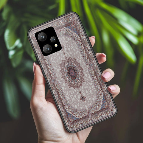 Oppo K10x Cover - ONation Persian Rugs Series 2 - HQ Ultra Shine Premium Infinity Glass Soft Silicon Borders Case
