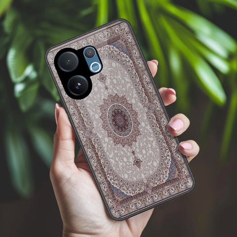 Vivo Y300 Cover - ONation Persian Rugs Series 2 - HQ Ultra Shine Premium Infinity Glass Soft Silicon Borders Case