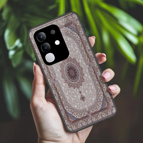 Vivo Y300t Cover - ONation Persian Rugs Series 2 - HQ Ultra Shine Premium Infinity Glass Soft Silicon Borders Case