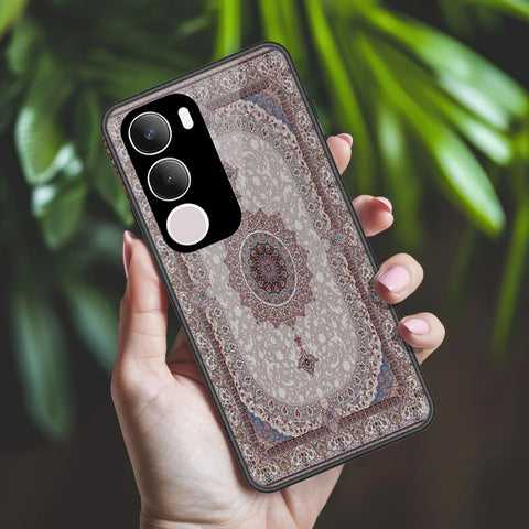 Vivo Y19s Cover - ONation Persian Rugs Series 2 - HQ Ultra Shine Premium Infinity Glass Soft Silicon Borders Case