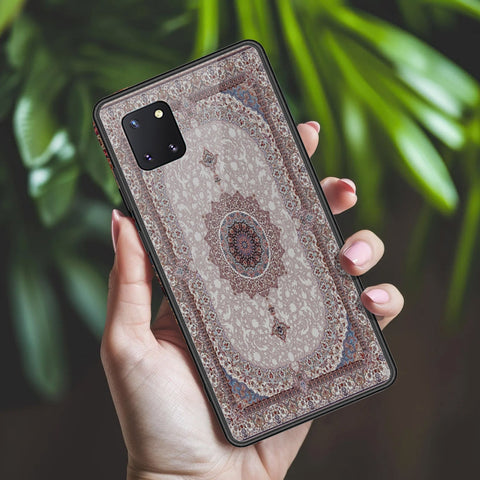 Samsung Galaxy A81 Cover - ONation Persian Rugs Series 2 - HQ Ultra Shine Premium Infinity Glass Soft Silicon Borders Case