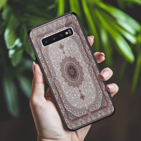 Samsung Galaxy S10 Cover - ONation Persian Rugs Series 2 - HQ Ultra Shine Premium Infinity Glass Soft Silicon Borders Case