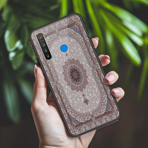 Realme 5 Cover - ONation Persian Rugs Series 2 - HQ Ultra Shine Premium Infinity Glass Soft Silicon Borders Case