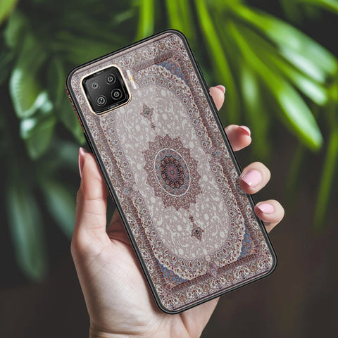 Oppo F17 Cover - ONation Persian Rugs Series 2 - HQ Ultra Shine Premium Infinity Glass Soft Silicon Borders Case