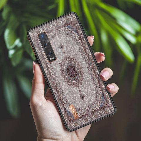 Oppo Find X2 Pro Cover - ONation Persian Rugs Series 2 - HQ Ultra Shine Premium Infinity Glass Soft Silicon Borders Case