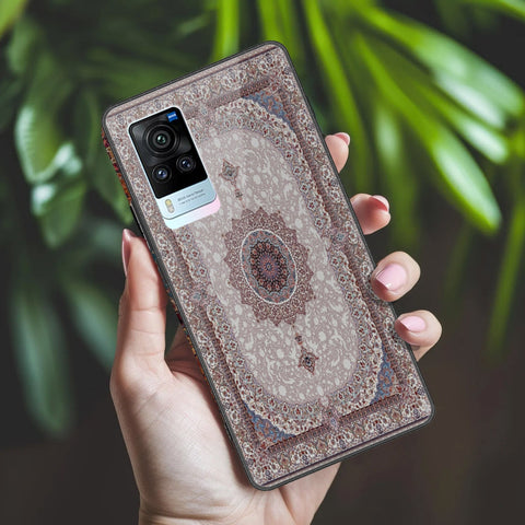 Vivo X60 Pro Cover - ONation Persian Rugs Series 2 - HQ Ultra Shine Premium Infinity Glass Soft Silicon Borders Case