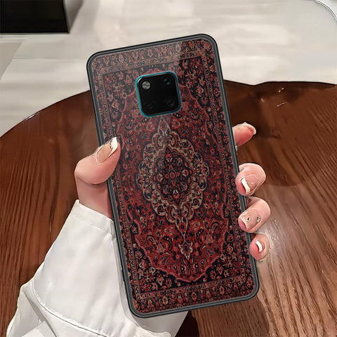 Huawei Mate 20 Pro Cover - ONation Persian Rugs Series - HQ Ultra Shine Premium Infinity Glass Soft Silicon Borders Case