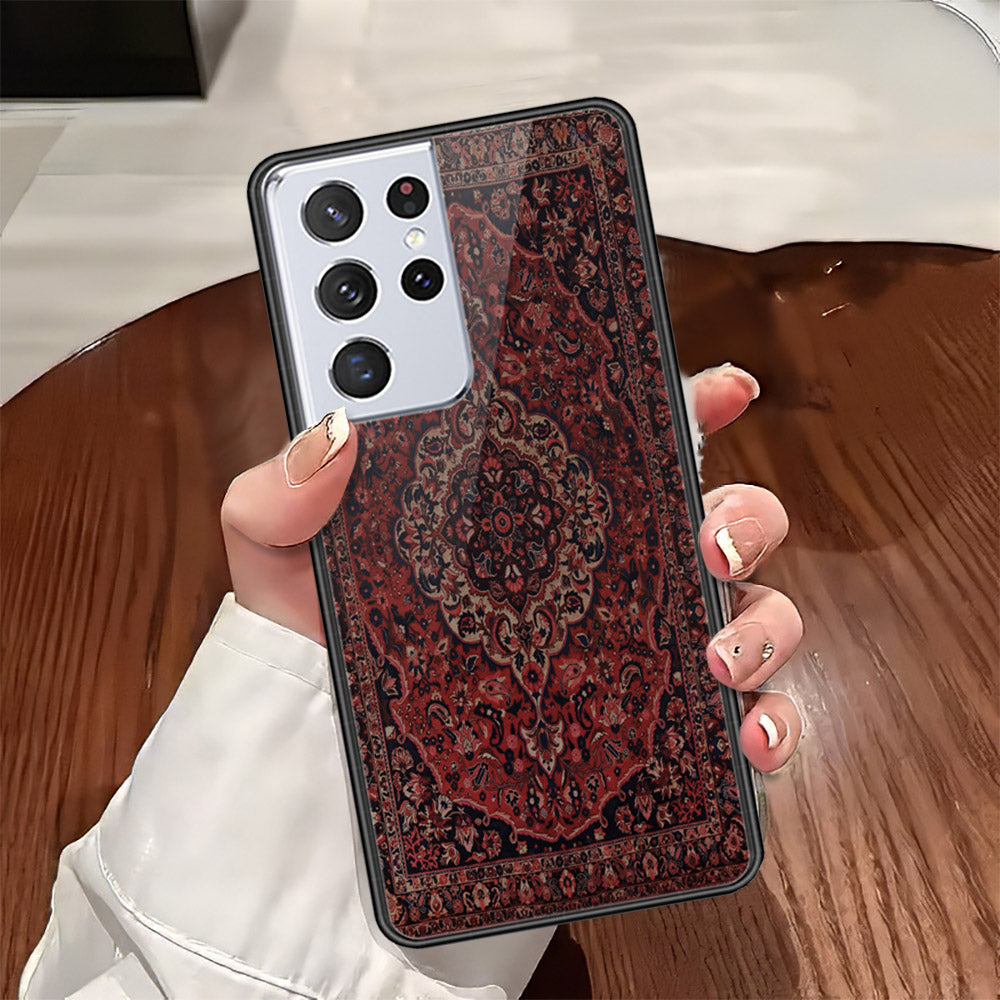 Samsung Galaxy S21 Ultra 5G Cover - ONation Persian Rugs Series - HQ Ultra Shine Premium Infinity Glass Soft Silicon Borders Case