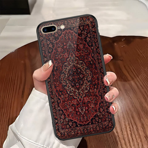 iPhone 8 Plus / 7 Plus - ONation Persian Rugs Series - HQ Ultra Shine Premium Infinity Glass Soft Silicon Borders Case