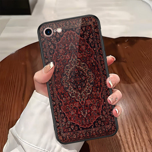 iPhone 8 / 7 - ONation Persian Rugs Series - HQ Ultra Shine Premium Infinity Glass Soft Silicon Borders Case
