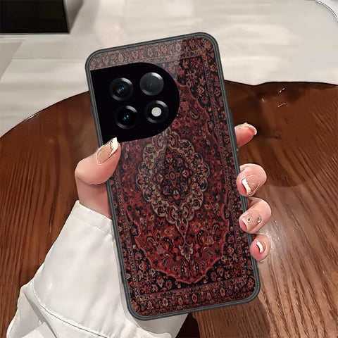 OnePlus 11R Cover - ONation Persian Rugs Series - HQ Ultra Shine Premium Infinity Glass Soft Silicon Borders Case