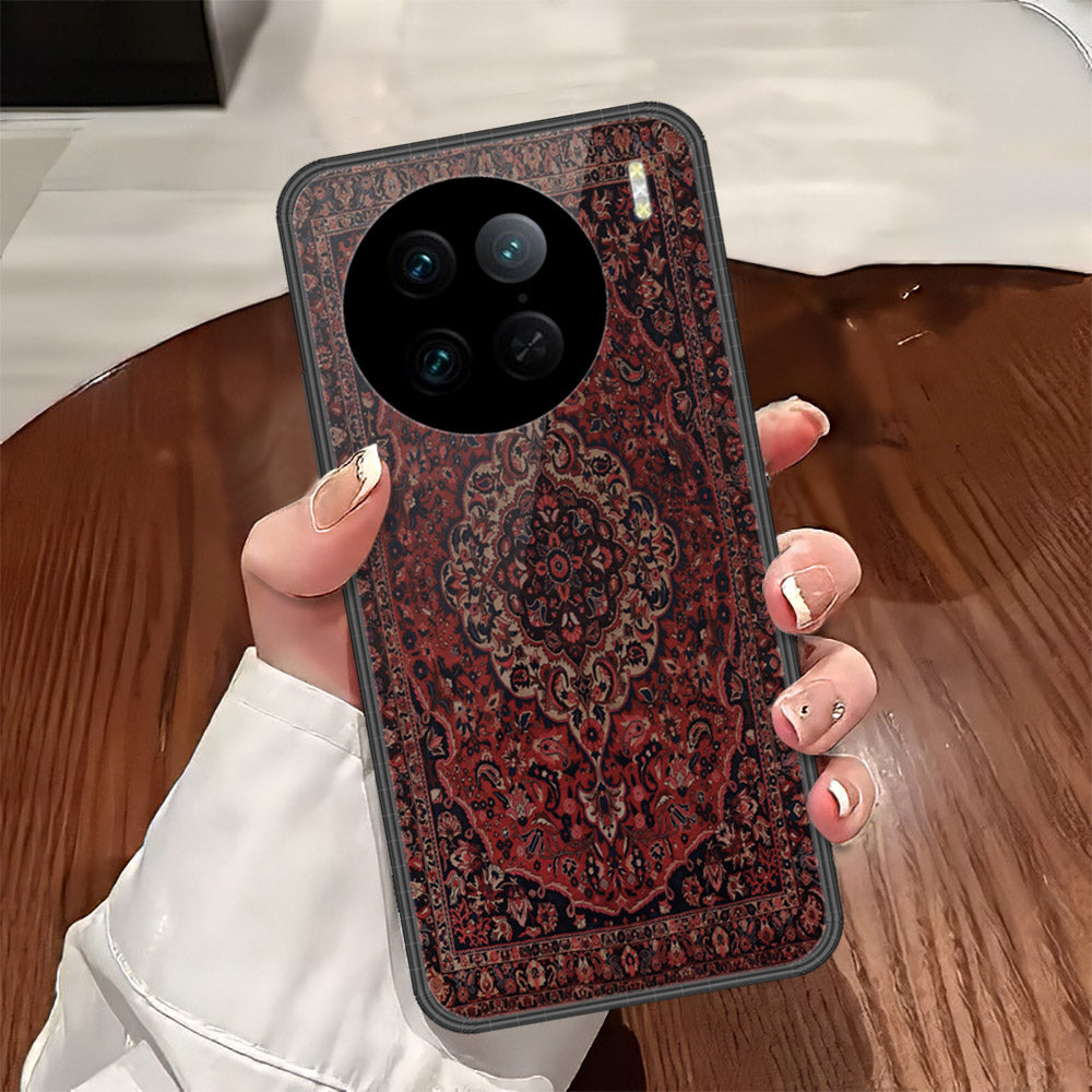 Vivo X90 Pro Cover - ONation Persian Rugs Series - HQ Ultra Shine Premium Infinity Glass Soft Silicon Borders Case