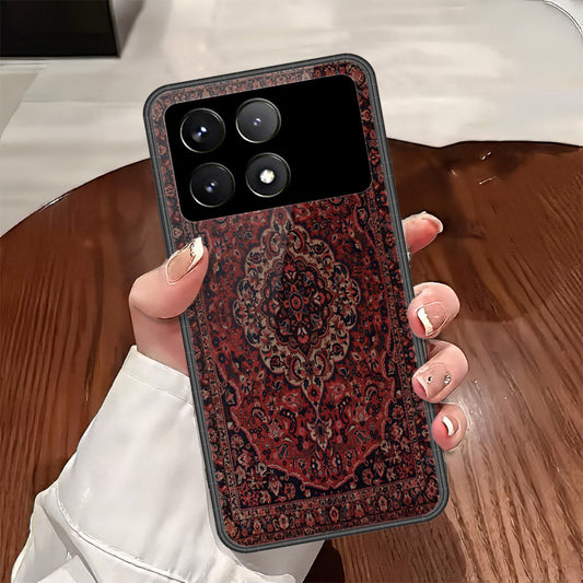 Xiaomi Poco X6 Pro Cover - ONation Persian Rugs Series - HQ Ultra Shine Premium Infinity Glass Soft Silicon Borders Case