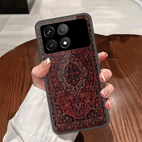 Xiaomi Poco X6 Pro Cover - ONation Persian Rugs Series - HQ Ultra Shine Premium Infinity Glass Soft Silicon Borders Case
