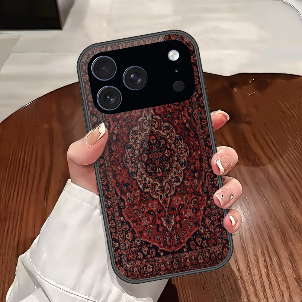 iPhone 17 Pro Max - ONation Persian Rugs Series - HQ Ultra Shine Premium Infinity Glass Soft Silicon Borders Case