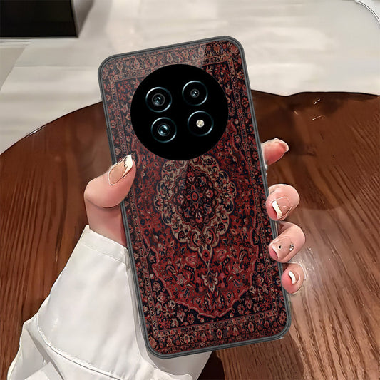 Realme 13 Plus 5G Cover - ONation Persian Rugs Series - HQ Ultra Shine Premium Infinity Glass Soft Silicon Borders Case (Fast Delivery)(Y)