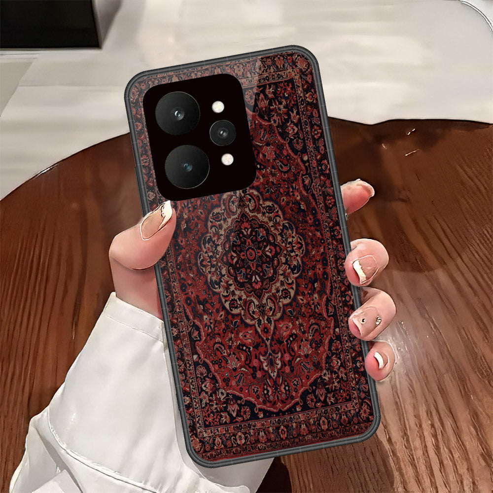 Realme 15 Cover - ONation Persian Rugs Series - HQ Ultra Shine Premium Infinity Glass Soft Silicon Borders Case