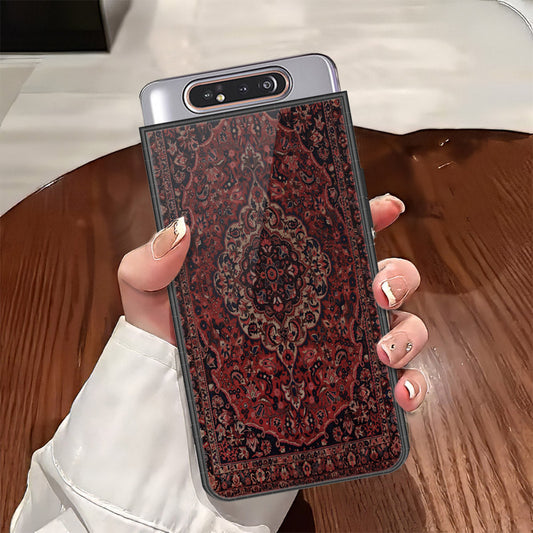 Samsung Galaxy A80 Cover - ONation Persian Rugs Series - HQ Ultra Shine Premium Infinity Glass Soft Silicon Borders Case