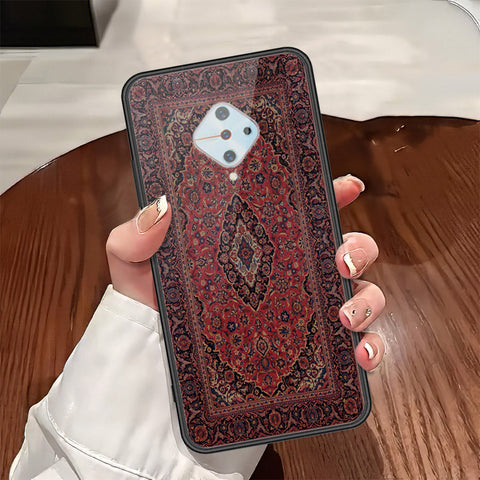 Vivo Y51 (2020 September) Cover - ONation Persian Rugs Series - HQ Ultra Shine Premium Infinity Glass Soft Silicon Borders Case