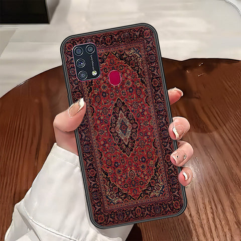 Samsung Galaxy M31 Cover - ONation Persian Rugs Series - HQ Ultra Shine Premium Infinity Glass Soft Silicon Borders Case