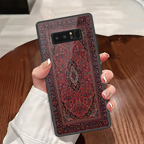 Samsung Galaxy Note 8 Cover - ONation Persian Rugs Series - HQ Ultra Shine Premium Infinity Glass Soft Silicon Borders Case