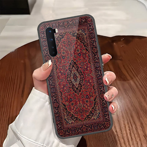 OnePlus Nord Cover - Onation Persian Rugs Series - HQ Ultra Shine Premium Infinity Glass Soft Silicon Borders Case